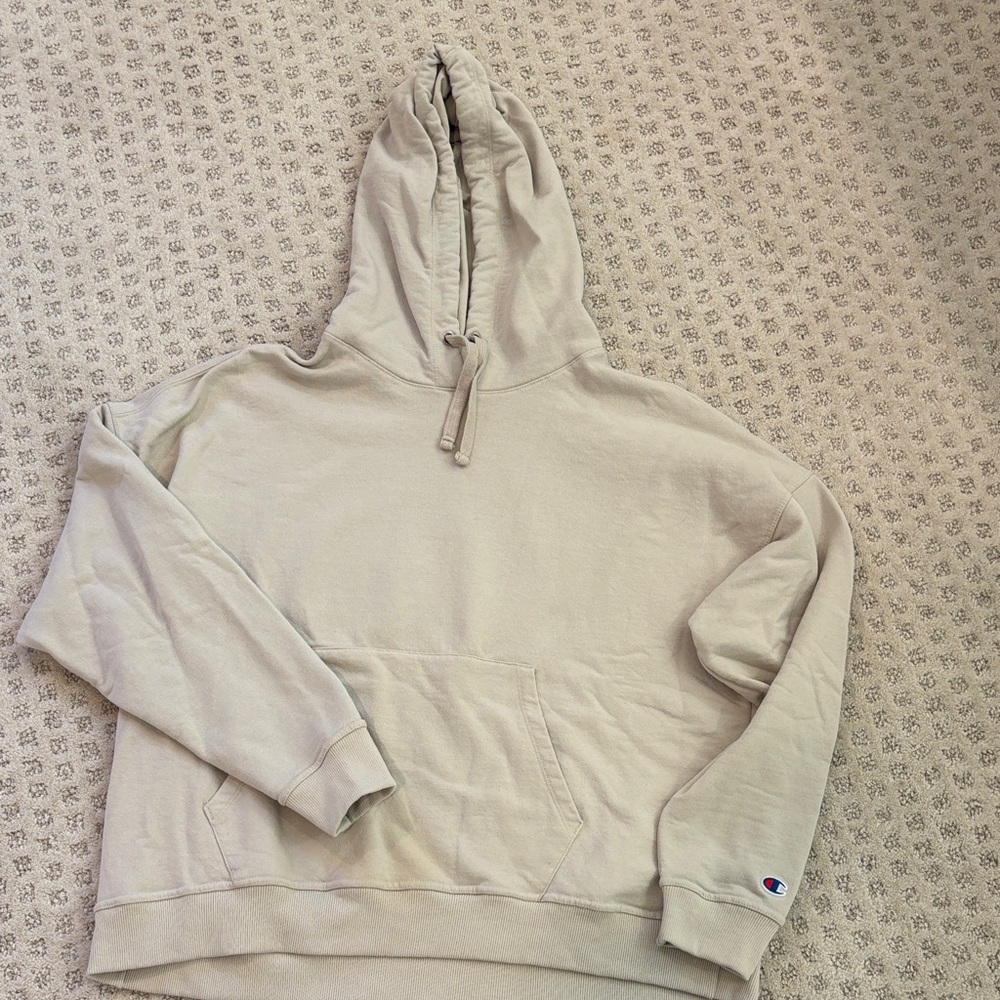 Champion Light Beige Pullover Hoodie
